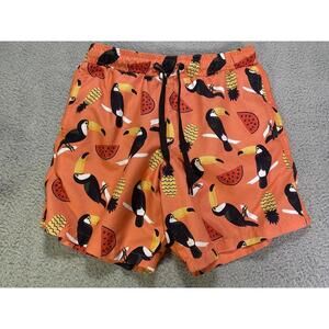 Men Small Swimsuit Shorts Toucan Trunks Beach Surf Society
